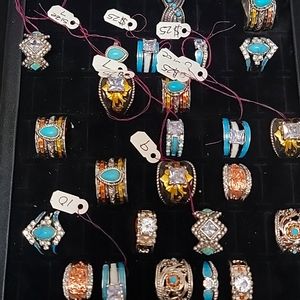 Beautiful western style rings